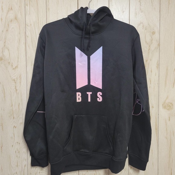 BTS Black K-pop Love Yourself Graphic Hoodie L - Picture 1 of 6